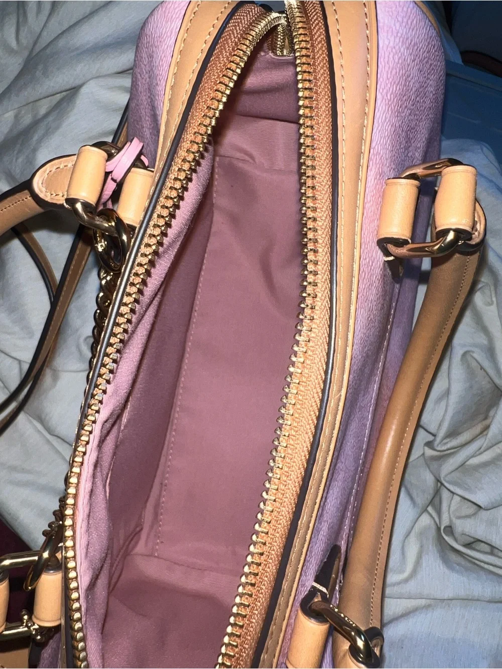 Used 100% Authentic Viral Powder Pink Medium Rowan bag